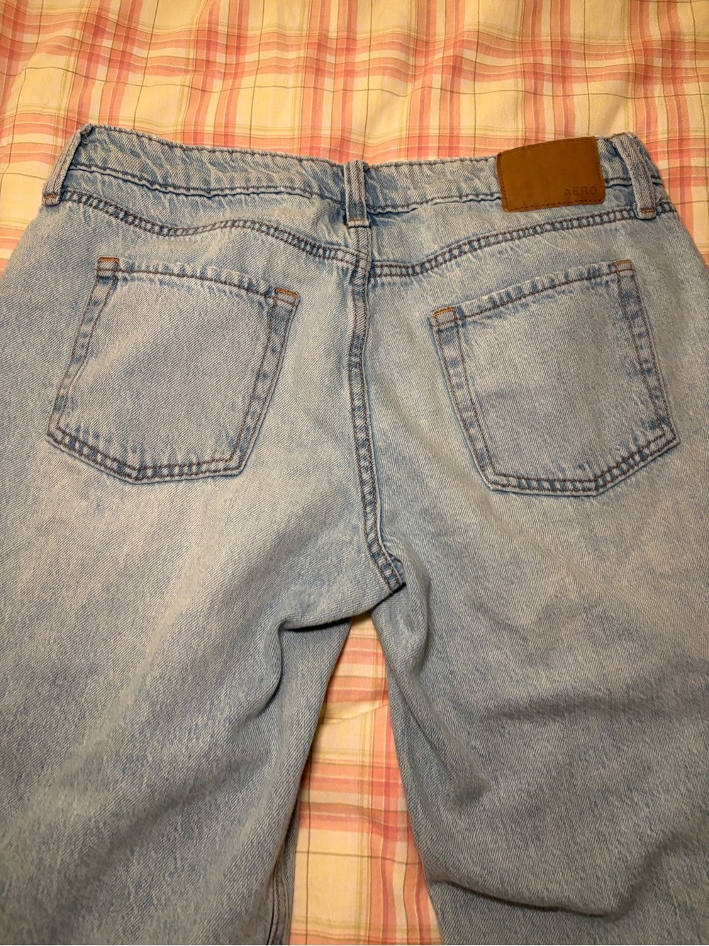 Aeropostale Low Rise Baggy Blue Jeans - Picture 6 of 6
